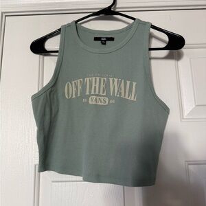 Vans Women's Mint Green Crop Top